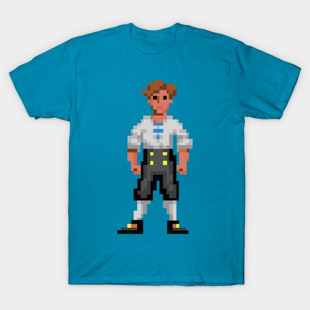 Monkey Island 1 Guybrush Threepwood T-Shirt by Retro8Bit Fashion Store